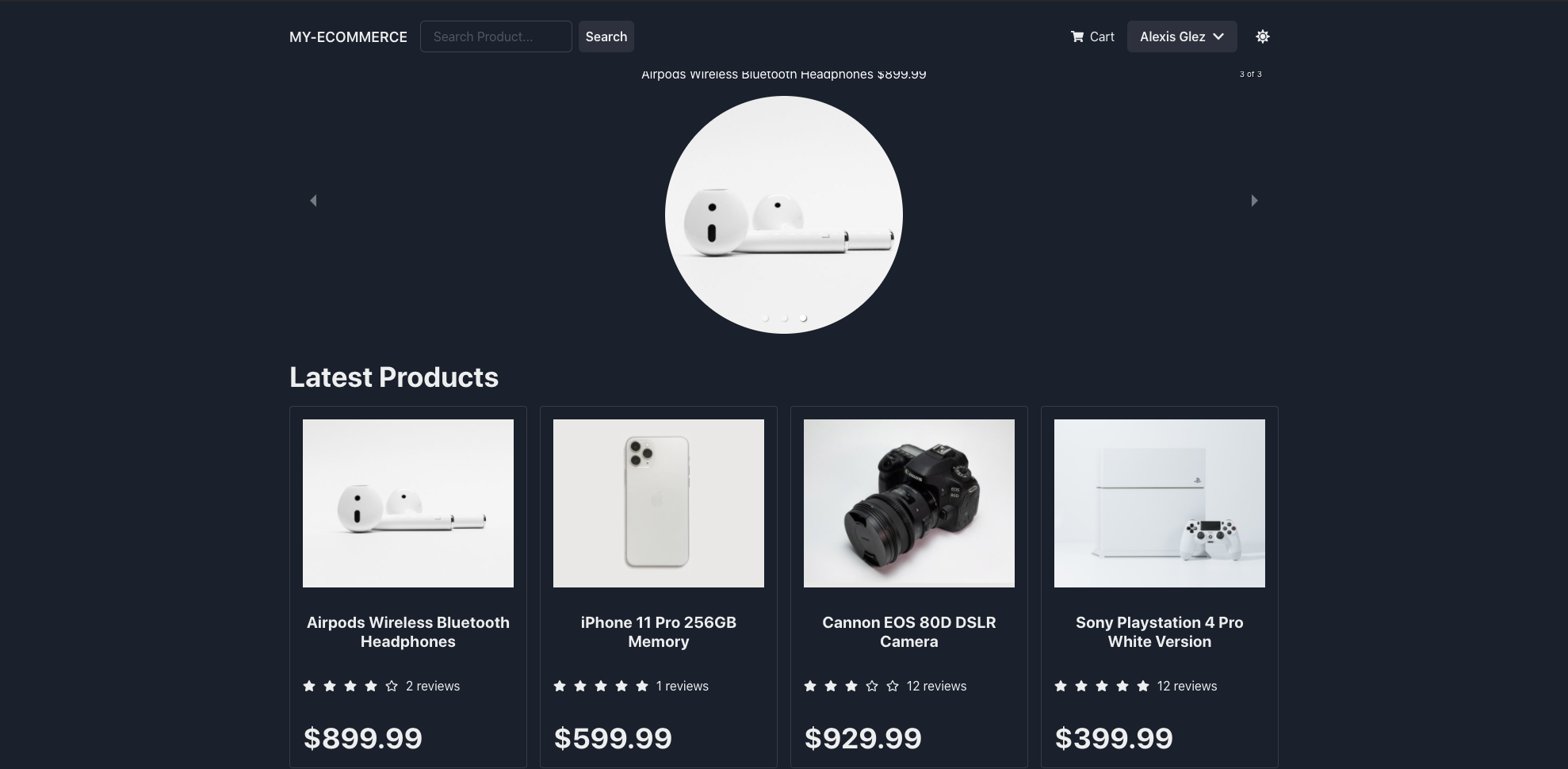 AlexisGlez Ecommerce app