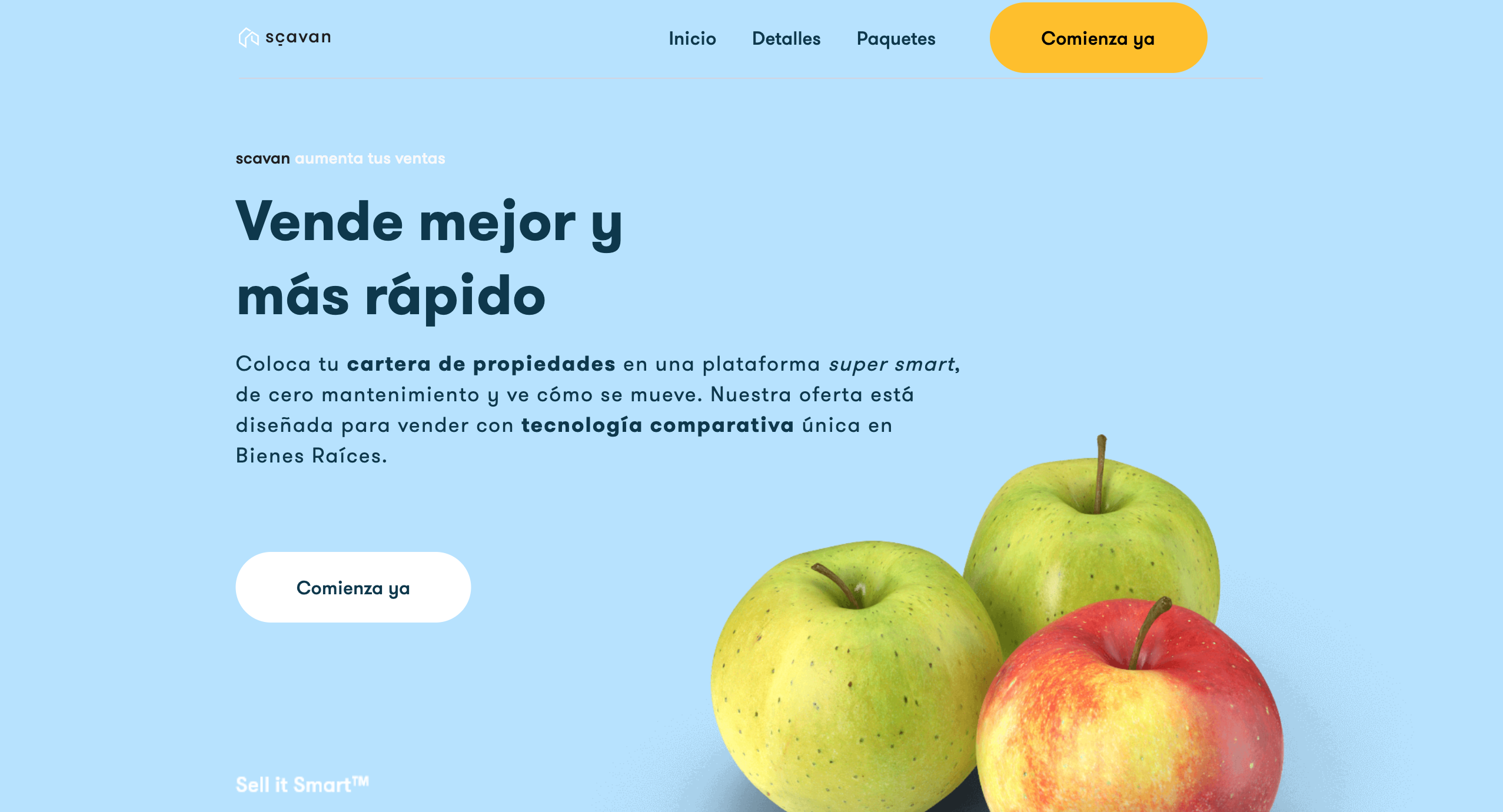 Scavan Partner Landing Page